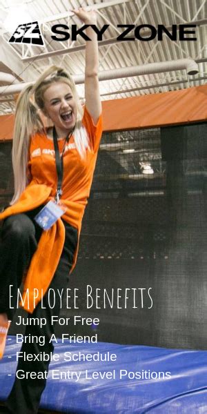 Skyzone careers - GoSimSim Joliet LLC (Sky Zone Joliet) Joliet, IL. Quick Apply. $14 to $18 Hourly. Sky Zone Joliet is looking for two fast food cooks to join our 50 person strong team. We are located on 2318 Essington Rd. Our ideal candidate is self-driven, punctual, and reliable. Responsibilities.